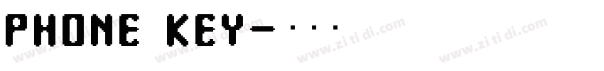 PHONE KEY字体转换